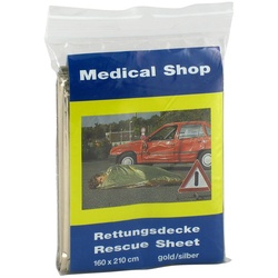 Rettungsdecke Ypsisave gold/silber 160x210 cm
