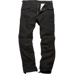 Vintage Industries M65 Heavy Satin, Cargohose - Schwarz - 3XL