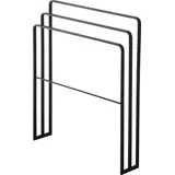 Yamazaki 4980 TOWER Badetuchständer mit drei Stangen, schwarz,