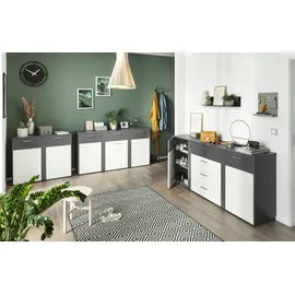 vogl möbelfabrik Tirent 176 x 84 x 40 cm Grau / Weiß