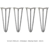 MONSTER SHOP Hairpin Tischbeine 4 x 30,5 cm