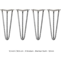 MONSTER SHOP Hairpin Tischbeine 4 x 30,5 cm