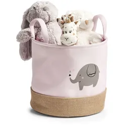 Aufbewahrungskorb ELEFANT - rosa
