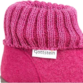 Gottstein Alpine Boot RU Kinder Hausschuh | Filz-Hausschuh Made in Tirol | Farbe rosa Größe - raspberry/brown -