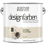 SCHÖNER WOHNEN Designfarben 2,5 l wohliges naturbeige