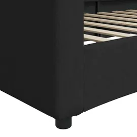 vidaXL Tagesbett 90 x 190 cm Schwarz