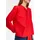 Comma, Baumwollbluse mit Schluppenkragen und verstellbarem Ärmelsaum - rot - 34