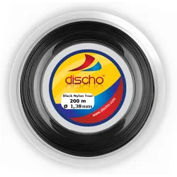 Tennissaite - DISCHO Black Nylon Tour - 200 m