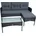Polyrattan Sitzgruppe Lounge Set Gartenset Rattan Gartenmöbel 3-Sitzer Bank