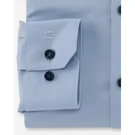 Olymp Businesshemd OLYMP No. Six 24/Seven super slim, Herren, Gr. 39, Normaler Arm, blau (hellblau), 92% Baumwolle, 8% Elasthan, Hemden,