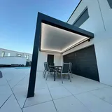 wismar nfi Lamellen Terrassenüberdachung 480 x 359 x 265 cm grau