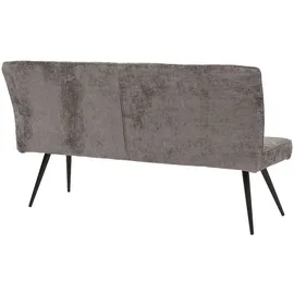 Mendler Sitzbank HWC-K16 Grau-Braun 160 x 40 x 48 cm