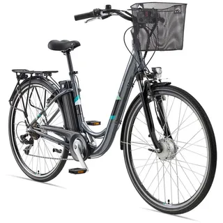 28 Zoll RH 48 cm anthrazit inkl. Fahrradkorb