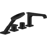 Hansgrohe Citterio E 4-Loch Fliesenrandarmatur Mattschwarz