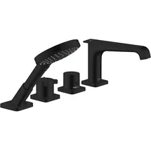 Hansgrohe Citterio E 4-Loch Fliesenrandarmatur Mattschwarz