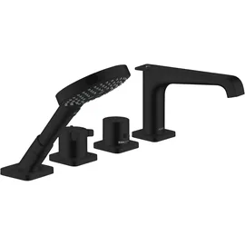Hansgrohe Citterio E 4-Loch Fliesenrandarmatur Mattschwarz