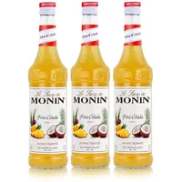 Monin Sirup Pina Colada 700ml - Cocktails Milchshakes Kaffeesirup (3er Pack)