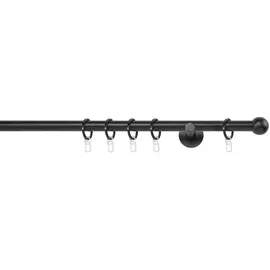 ONDECO Gardinenstange »20mm Ball Wandträger 6,5 cm«, schwarz