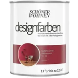 SCHÖNER WOHNEN-Farbe Wandfarbe Designfarbe  (Gefühlvolles Herzensrot, 1 l, Matt, Konservierungsmittelfrei)