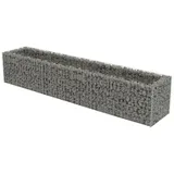 vidaXL Gabionen-Hochbeet Verzinkter Stahl 270×50×50 cm
