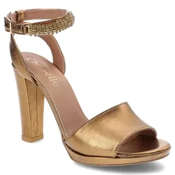 Goldene Sandalen Chebello Stylische Lederschuhe, 38