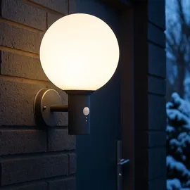 GLOBO Wandlampe Außenleuchte Anthrazit IP44 - Grau