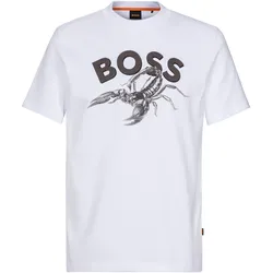 T-Shirt »Te_fish«, mit Aufdruck, Gr. L, White100, , 92501349-L