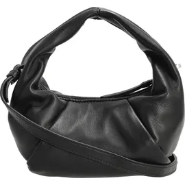 LES VISIONNAIRES Greta Mini Essential Handtasche Leder 23 cm schwarz