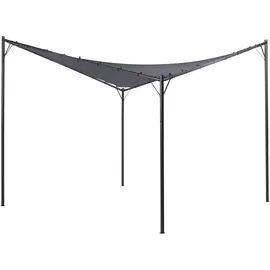 Beliani Pavillon Aventine 3 x 3 m Dunkelgrau