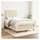 vidaXL Boxspringbett 120 x 200 cm Creme