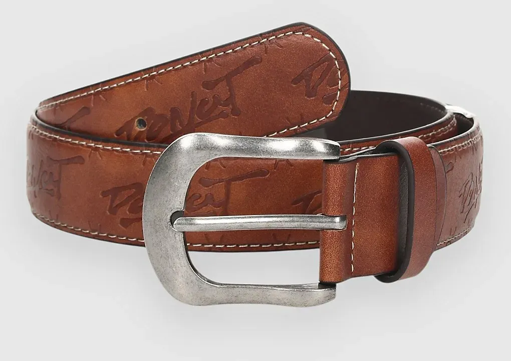 Donut Faux Leather Gürtel medium brown Gr. 34