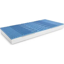 sleezzz 7 Zonen Viskoelastik-Matratze Sleezzz Smart 180 x 200 cm, Höhe 18 cm, Härtegrad H3 mit Air Memoryschaum + 2 x Sleezzz® Smart höhenverstellbares...