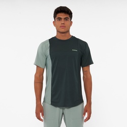 Herren Padel-T-Shirt kurzarm atmungsaktiv - Dry grün, grün, M