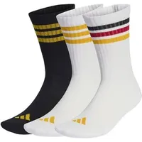 adidas 3-Streifen Dämpfende Funktionssocken 3er Pack Weiß/Schwarz/Gold 37-39