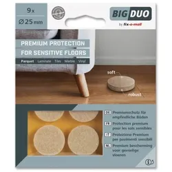 Big-Duo Parkettgleiter rund 25mm fix-o-moll