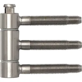 Sfs Einbohrband 3-teilig Edelstahl Weiß