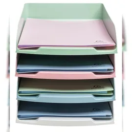 Exacompta 111303SETD 4 Briefablagen Combo Styli Autentik Farben sortiert