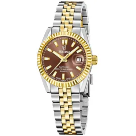 Festina F20088/3 Bicolor/Dunkelbraun Leder 10 mm 10 bar