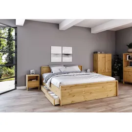 OTTO home Bettschubkasten OTTO HOME "Luven", beige (natur), B:18cm H:20cm T:65cm, Massivholz, Schubladen, Bettschubkasten, aus massiver Kiefer, 2 Stück, passen perfekt unter das Bett Luven