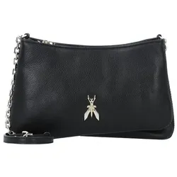 Patrizia Pepe Tris Umhängetasche Leder 22 cm  schwarz