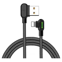 Mcdodo Schnell Gewinkelt Kabel 90 ° Led Blitz 1,2M - Schwarz