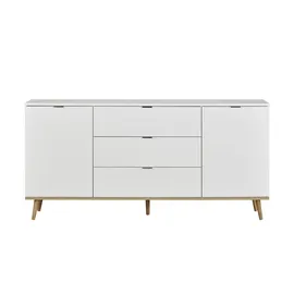 Finori Sideboard Göteborg 180 x 87 x 40 cm weiß