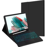 JADEMALL Galaxy Tab A8 Hülle - Tastatur mit Touchpad für Galaxy Tab A8-10.5 Zoll SM-X200/X205/X207,Tastatur Magnetische Kabelloser Bluetooth Abnehmbare Deutsche QWERTZ Tastatur PU Schutzhülle