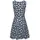 Beachtime Strandkleid Grau/Blau Blumendruck 46