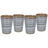 Bo-Camp Becher 0,4 l Grau 4 St.