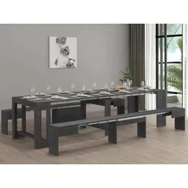 Dmora Dadamoni Konsolentisch 66 x 25 x 45 cm grau