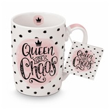 ppd Becher Becher Queen of Chaos 250 ml, New Bone China bunt