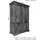 MASSIVMOEBEL24.DE Kleiderschrank OXFORD 140 x 200 x 65 cm Braun