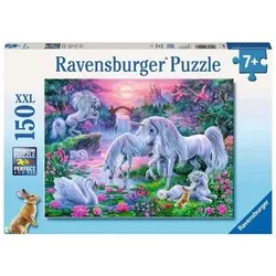 RAVENSBURGER 10021 Kinderpuzzle Einhörner im Abendrot