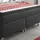 Inter Boxspringbett King Size 180x200 cm Webstoff Anthrazit